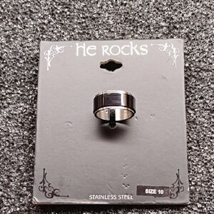 He Rocks Stainless‎ Steel Ring